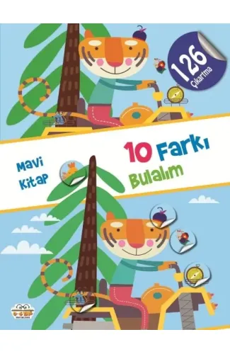 10 Farkı Bulalım -Mavi Kitap