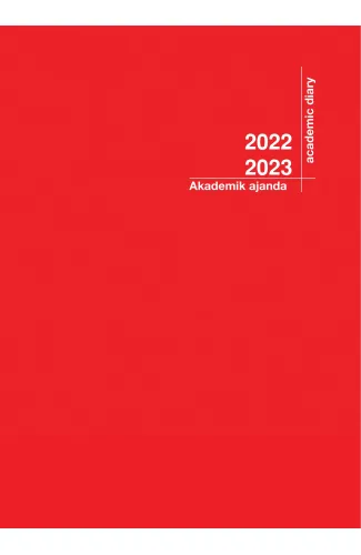 2022-2023 Akademik Ajanda 21X29 Kırmızı