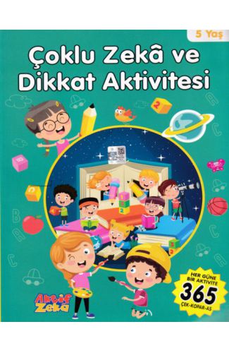 5 Yaş Çoklu Zeka ve Dikkat Aktivitesi - Yeşil Kitap