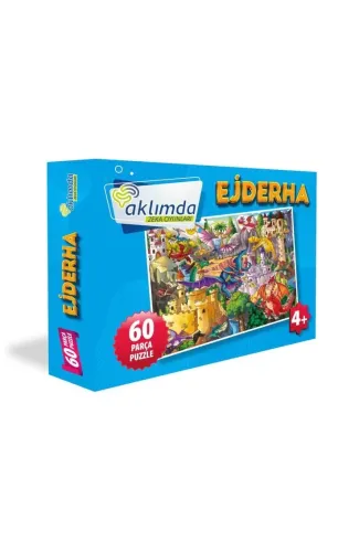 60 Parça Puzzle Ejderha