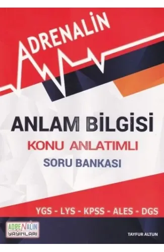 Adrenalin Anlam Bilgisi Konu Anlatımlı Soru Bankası