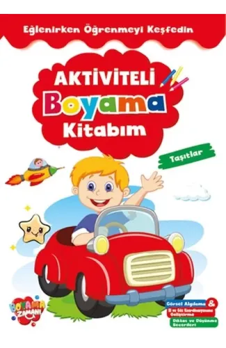 Aktiviteli Boyama Kitabı Taşıtlar