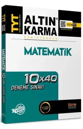 Altın Karma 2024 TYT Matematik Tamamı Video Çözümlü 10x40 Deneme Sınavı