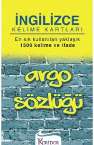 Argo Kelime Kartları (İngilizce)