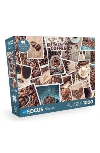 Blue Focus But Fırst Coffee - 1000 Parça