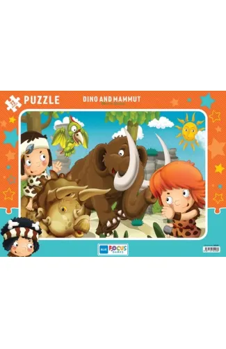 Blue Focus Dino And Mammut (Dino ve Mamut) - Puzzle 72 Parça