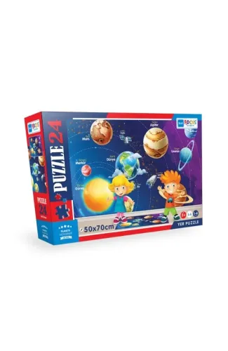 Blue Focus Planets (Gezegenler) - Puzzle 24 Parça