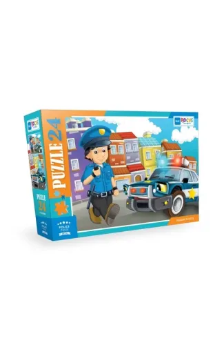 Blue Focus Police (Polis) - Puzzle 24 Parça