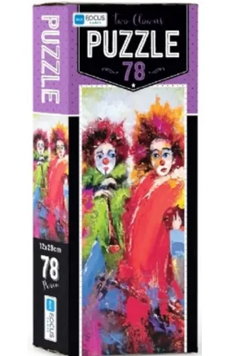 Blue Focus Two Clowns - Puzzle 78 Parça