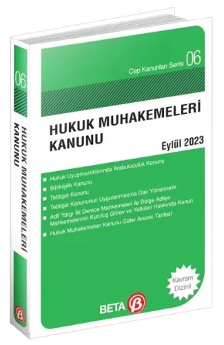 Cep Kanunları Serisi 06 - Hukuk Muhakemeleri Kanunu (Cep Boy)