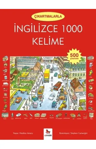 Çıkartmalarla İngilizce 1000 Kelime (500 Çıkartma)