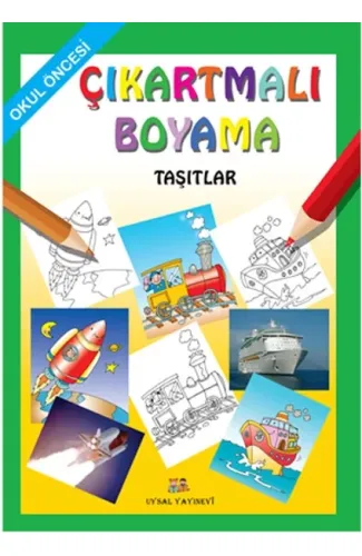 Çıkartmalı Boyama  Taşıtlar - Okul Öncesi