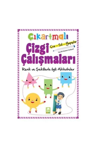 Çıkartmalı Çizgi Çalışmaları Renk ve Şekillerle İlgili Aktiviteler