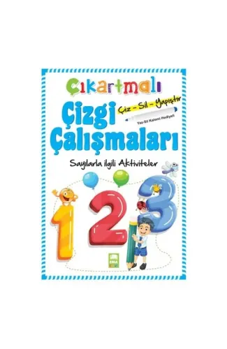 Çıkartmalı Çizgi Çalışmaları Sayılarla İlgili Aktiviteler