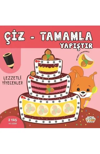 Çiz-Tamamla-Yapıştır Lezzetli Yiyecekler