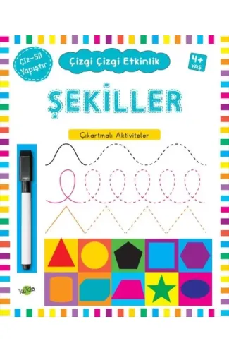 Çizgi Çizgi Etkinlik - Şekiller (4+ Yaş)