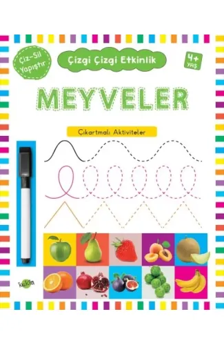 Çizgi Çizgi Etkinlik- Meyveler (4+ Yaş)