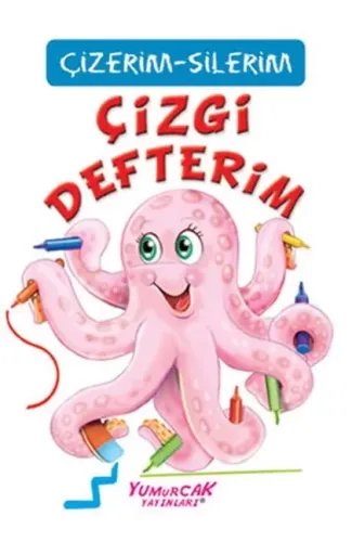 Çizgi Defterim (Çizerim-Silerim) - Kalem Hediyeli