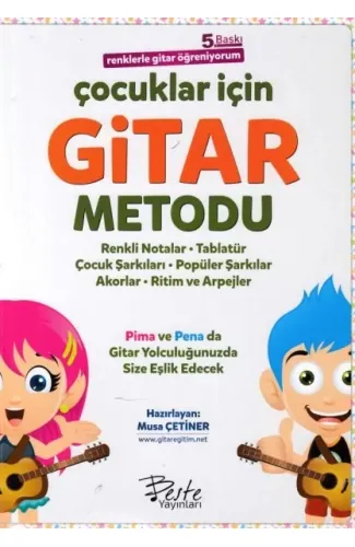 Çocuklar İçin Gitar Metodu - Renklerle Gitar Öğreniyorum