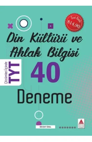 Delta Kültür TYT Din Kültürü ve Ahlak Bilgisi 40 Deneme(Yeni)