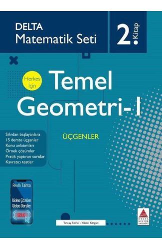 Delta Matematik Seti 2.Kitap - Herkes İçin Temel Geometri 1