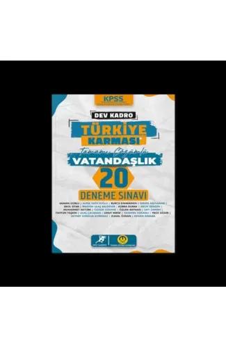 Dev kadro Vatandaşlık 20 Deneme Sınavı