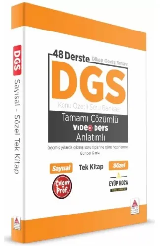 DGS Kitap Konu Özetli Soru Bankası Video Anlatımlı Tek Kitap