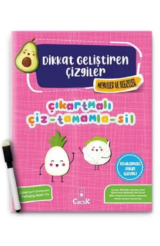 Dikkat Geliştiren Çizgiler – Meyveler ve Sebzeler