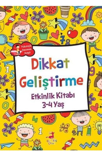 Dikkat Geliştirme - Etkinlik Kitabı (3-4 Yaş)