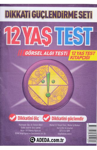 Dikkati Güçlendirme Seti 12 Yaş Test