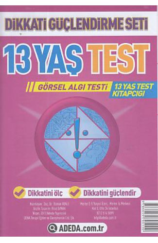 Dikkati Güçlendirme Seti 13 Yaş Test