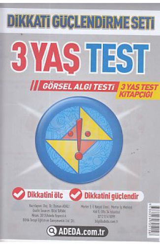 Dikkati Güçlendirme Seti 3 Yaş Test