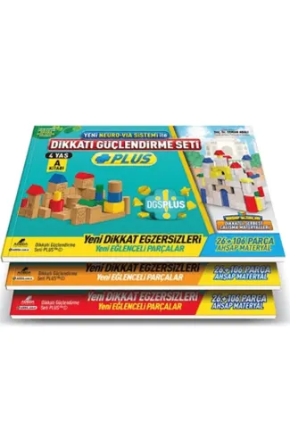 Dikkati Güçlendirme Seti Plus 4 Yaş Kitap