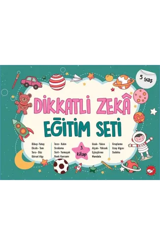 Dikkatli Zeka Eğitim Seti - 3. Kitap (5 Yaş)