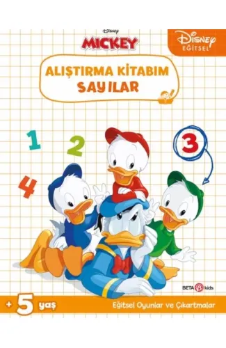 Disney Eğitsel Çıkartmalı Alıştırma Kitabım Sayılar