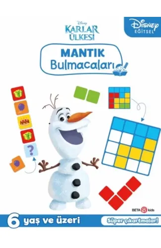 Disney Eğitsel Karlar Ülkesi Çıkartmalı Mantık Bulmacaları