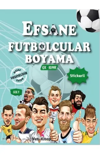 Efsane Futbolcular Boyama Kitabı