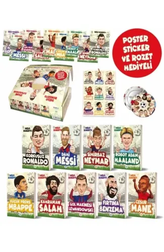 Efsane Futbolcular Kutulu Set (9 Kitap Takım)