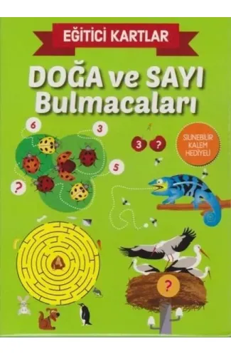 Eğitici Kartlar Doğa ve Sayı Bulmacaları