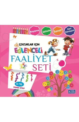 Eğlenceli Faaliyet Seti - Pembe Kitap - 4+ Yaş