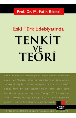 Eski Türk Edebiyatında Tenkit ve Teori