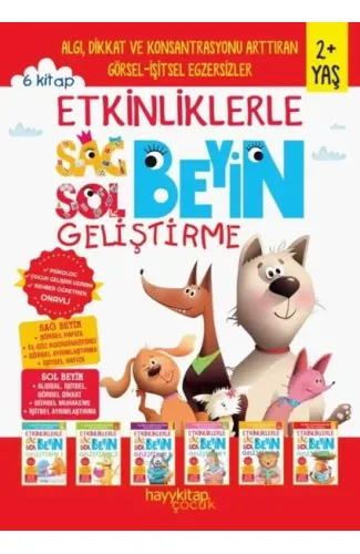 Etkinliklerle Sağ Beyin Sol Beyin Geliştirme (2+ Yaş) 6’lı Set