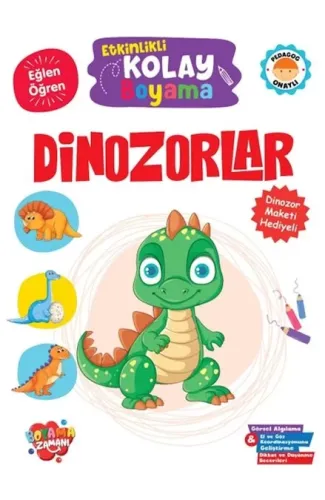 Etkinlikli Kolay Boyama – Dinozorlar