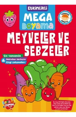 Etkinlikli Mega Boyama - Meyveler ve Sebzeler