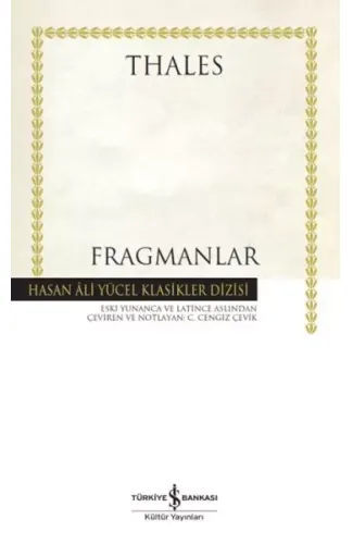 Fragmanlar - Hasan Ali Yücel Klasikleri (Ciltli)