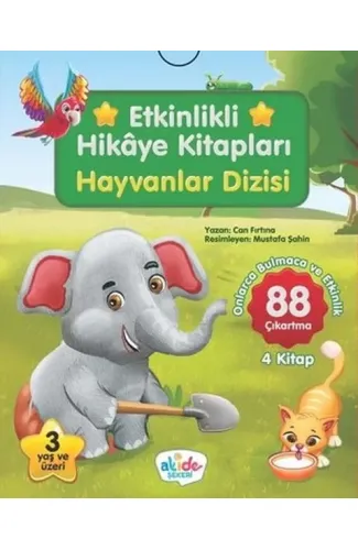 Hayvanlar Dizisi - Etkinlikli Hikaye Kitapları (4 Kitap Takım)