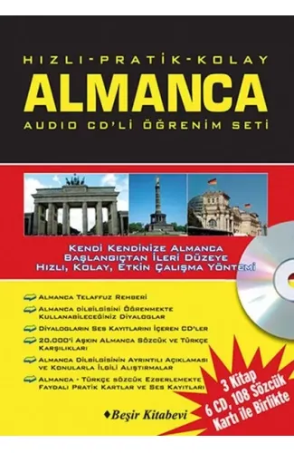 Hızlı Pratik Kolay Almanca Audio CDli Öğrenim Set