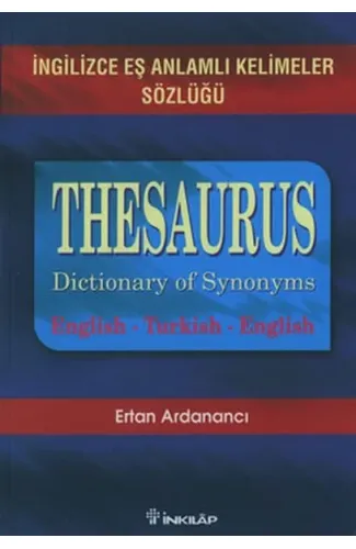 İngilizce Eş Anlamlı Kelimeler Sözlüğü-Thesaurus