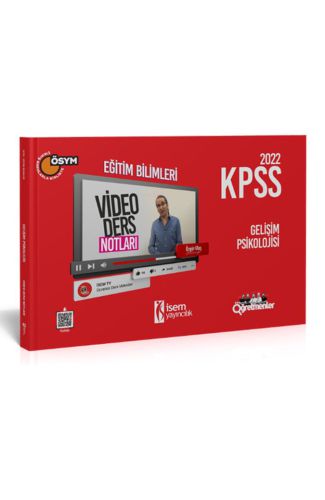 İsem Yayıncılık 2022 KPSS Eğitim Bilimleri Gelişim Psikolojisi Video Ders Notu