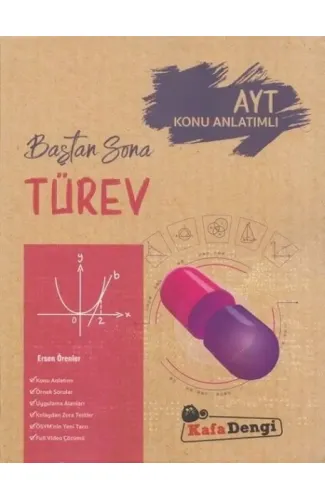 Kafa Dengi Yayınlar AYT Türev Baştan Sona Konu Anlatımlı